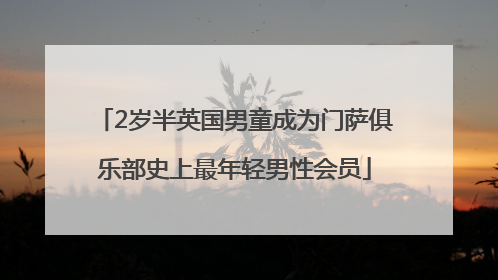 2岁半英国男童成为门萨俱乐部史上最年轻男性会员