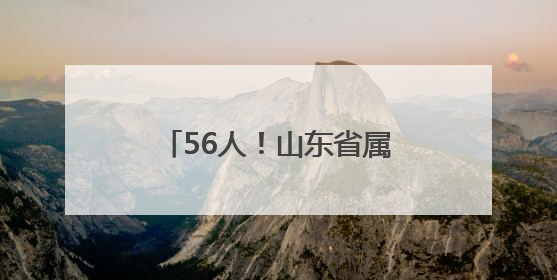 56人！山东省属事业单位招聘啦