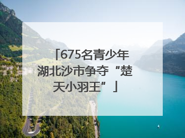 675名青少年湖北沙市争夺“楚天小羽王”