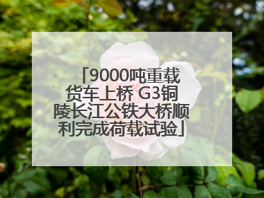 9000吨重载货车上桥 G3铜陵长江公铁大桥顺利完成荷载试验