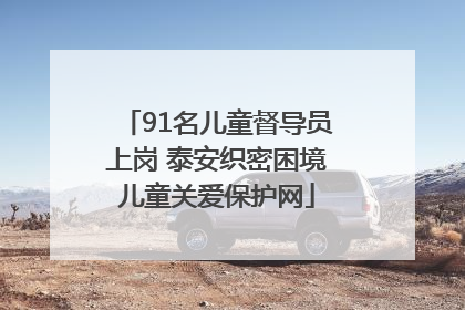 91名儿童督导员上岗 泰安织密困境儿童关爱保护网